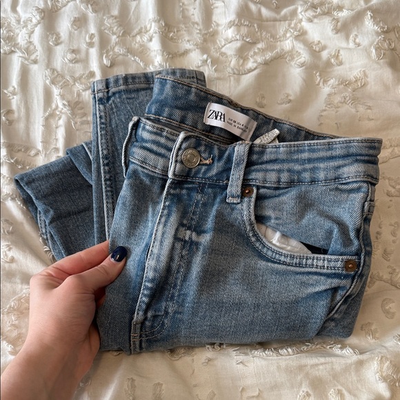 Zara Denim - Zara High Rise Light Blue Jeans